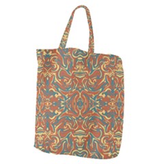 Multicolored Abstract Ornate Pattern Giant Grocery Zipper Tote by dflcprints