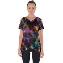 Background Light Glow Abstract Art Cut Out Side Drop Tee