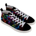 Background Light Glow Abstract Art Men s Mid-Top Canvas Sneakers View3