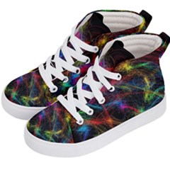 Background Light Glow Abstract Art Kid s Hi-top Skate Sneakers