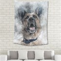 Dog Pet Art Abstract Vintage Medium Tapestry View2