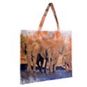 Elephants Animal Art Abstract Zipper Large Tote Bag View2