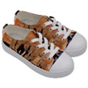 Elephants Animal Art Abstract Kids  Low Top Canvas Sneakers View3