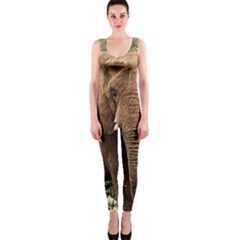 Elephant Animal Art Abstract Onepiece Catsuit by Celenk