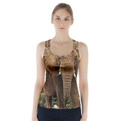 Elephant Animal Art Abstract Racer Back Sports Top