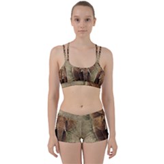 Elephant Animal Art Abstract Women s Sports Set by Celenk