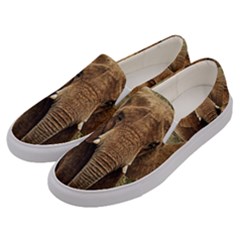 Elephant Animal Art Abstract Men s Canvas Slip Ons by Celenk