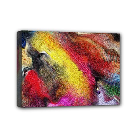 Background Art Abstract Watercolor Mini Canvas 7  X 5  by Celenk