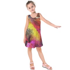 Background Art Abstract Watercolor Kids  Sleeveless Dress by Celenk