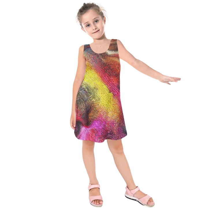 Background Art Abstract Watercolor Kids  Sleeveless Dress