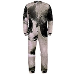 Cat Pet Art Abstract Vintage Onepiece Jumpsuit (men)  by Celenk