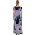 Cat Pet Art Abstract Vintage High Waist Short Sleeve Maxi Dress View2