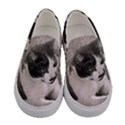 Cat Pet Art Abstract Vintage Women s Canvas Slip Ons View1