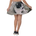 Cat Pet Art Abstract Vintage Velvet Skater Skirt View2