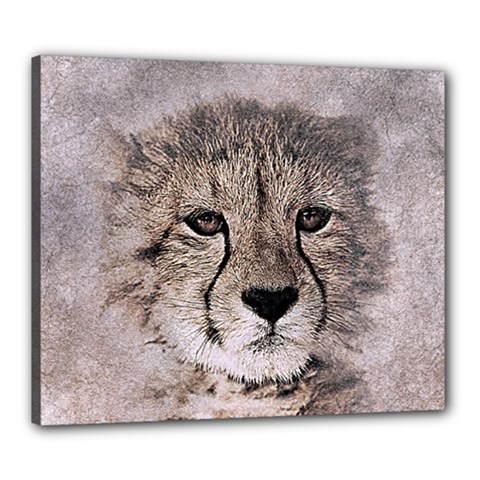 Leopard Art Abstract Vintage Baby Canvas 24  X 20  by Celenk