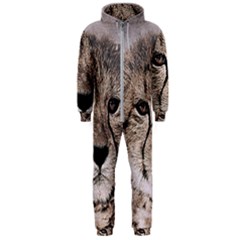 Leopard Art Abstract Vintage Baby Hooded Jumpsuit (men) 