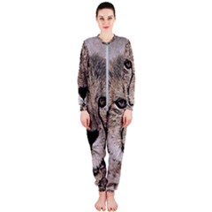 Leopard Art Abstract Vintage Baby Onepiece Jumpsuit (ladies)  by Celenk