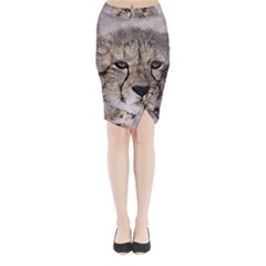 Leopard Art Abstract Vintage Baby Midi Wrap Pencil Skirt by Celenk