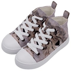 Leopard Art Abstract Vintage Baby Kid s Mid-top Canvas Sneakers by Celenk