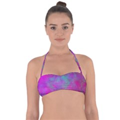 Background Texture Structure Halter Bandeau Bikini Top by Celenk