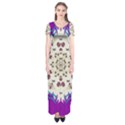 Eyes Looking For The Finest In Life As Calm Love Short Sleeve Maxi Dress View1