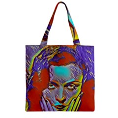 Femm Fatale Zipper Grocery Tote Bag by NouveauDesign