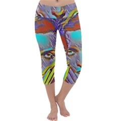 Femm Fatale Capri Yoga Leggings by NouveauDesign