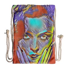 Femm Fatale Drawstring Bag (large) by NouveauDesign