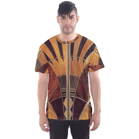 Art Deco Gold Men s Sports Mesh Tee by NouveauDesign