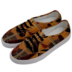 Art Deco Gold Men s Classic Low Top Sneakers by NouveauDesign