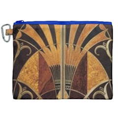 Art Deco Gold Canvas Cosmetic Bag (xxl) by NouveauDesign