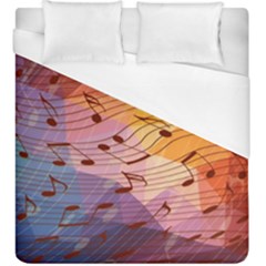 Music Notes Duvet Cover (king Size) by linceazul