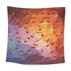 Music Notes Square Tapestry (large) by linceazul