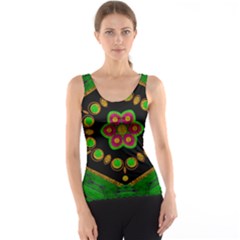 Magic Of Life A Orchid Mandala So Bright Tank Top by pepitasart