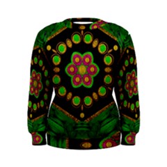 Magic Of Life A Orchid Mandala So Bright Women s Sweatshirt by pepitasart