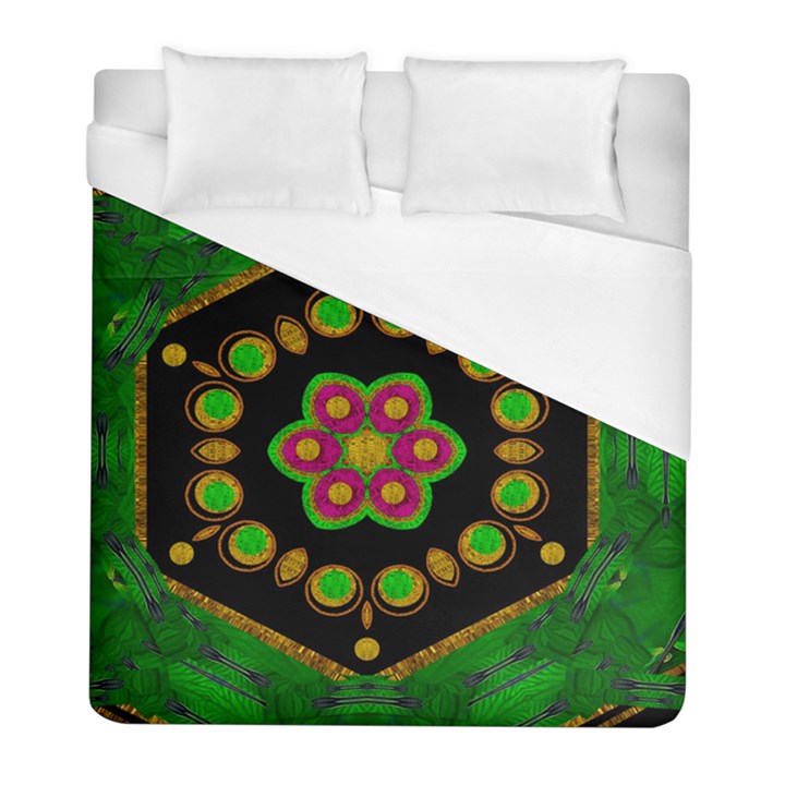 Magic Of Life A Orchid Mandala So Bright Duvet Cover (Full/ Double Size)