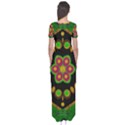 Magic Of Life A Orchid Mandala So Bright Short Sleeve Maxi Dress View2