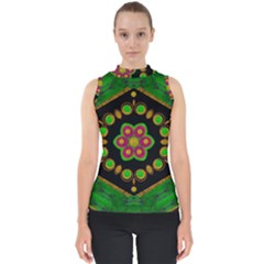 Magic Of Life A Orchid Mandala So Bright Shell Top by pepitasart