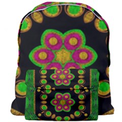 Magic Of Life A Orchid Mandala So Bright Giant Full Print Backpack by pepitasart