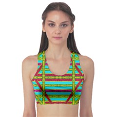 Gift Wrappers For Body And Soul Sports Bra by pepitasart