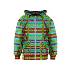 Gift Wrappers For Body And Soul Kids  Zipper Hoodie by pepitasart