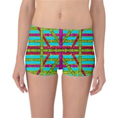 Gift Wrappers For Body And Soul Reversible Boyleg Bikini Bottoms by pepitasart