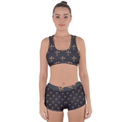 Fleur De Lis Racerback Boyleg Bikini Set by NouveauDesign