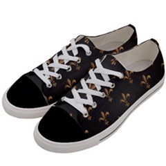 Fleur De Lis Women s Low Top Canvas Sneakers by NouveauDesign