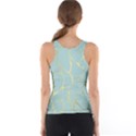 mint,gold,marble,pattern Tank Top View2