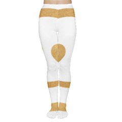 Gold Smiley Face Women s Tights by NouveauDesign