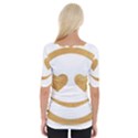 gold smiley face Wide Neckline Tee View2