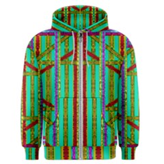 Gift Wrappers For Body And Soul In  A Rainbow Mind Men s Zipper Hoodie by pepitasart