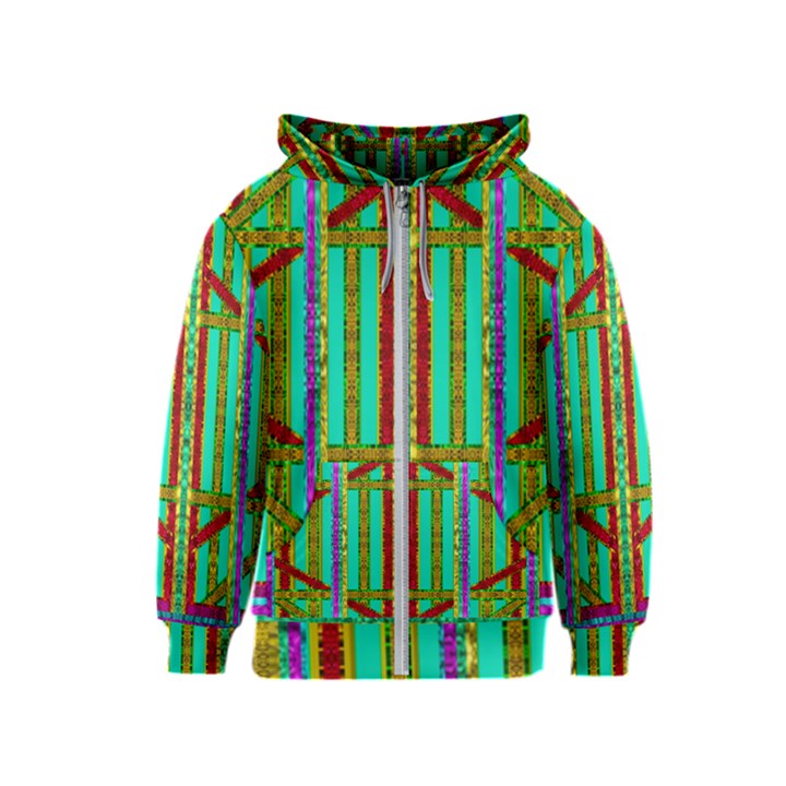 Gift Wrappers For Body And Soul In  A Rainbow Mind Kids  Zipper Hoodie