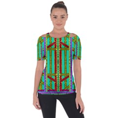 Gift Wrappers For Body And Soul In  A Rainbow Mind Short Sleeve Top by pepitasart